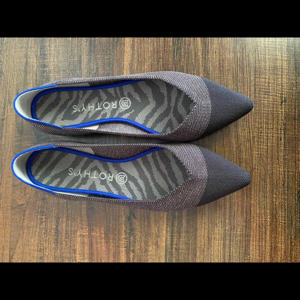 Rothys Twilight metallic captoe